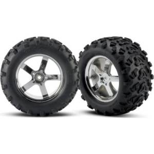 Traxxas велосипед 3.8", диск Hurricane сребърен, гуми Maxx (2)