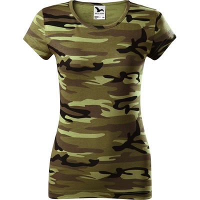 MALFINI Malfini camo pure c22 / Дамска камуфлажна тениска - камуфлажно зелена l (c223415)