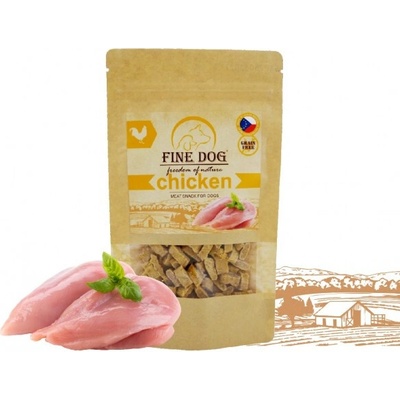 FINE DOG Freedom on Nature Grain free Kuracie kúsky 80 g