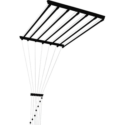 Penar 7 tyčový 1,5 metrový čierny ZC150CM7T