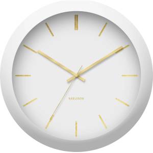 Karlsson Стенен часовник Globe бял (KA5840WH)