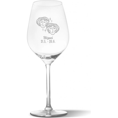 Sablio Sklenička na víno Blíženci 490 ml