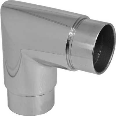 Spojka rohová 90 ° na trubku ø 42.4mm, leštěná nerez / AISI304