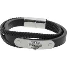 Ewena Kožený náramok Harley Davidson KD123