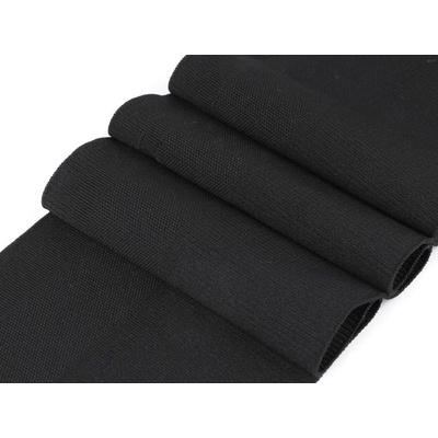 Elastický náplet s tunýlkem 14x90 cm - (14x90 cm) černá