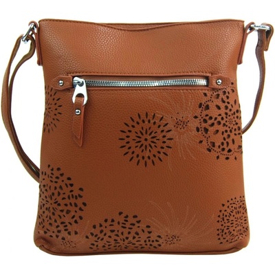 Bella Belly crossbody dámska kabelka v kvetovanom dizajne 5432-BB hnedá