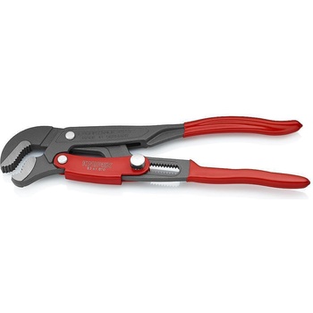 KNIPEX Тръбен ключ с S-образни челюсти 1" и бърза настройка, сиво-фосфатиран, червена ръкохватка 330мм, Knipex (K8361010)