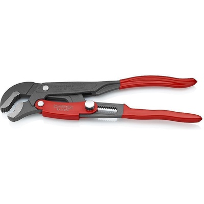 KNIPEX Тръбен ключ с S-образни челюсти 1" и бърза настройка, сиво-фосфатиран, червена ръкохватка 330мм, Knipex (K8361010)