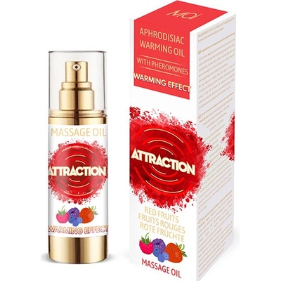 Attraction Mai Masážní olej s feromony a hřejivým efektem Red Fruits 30 ml