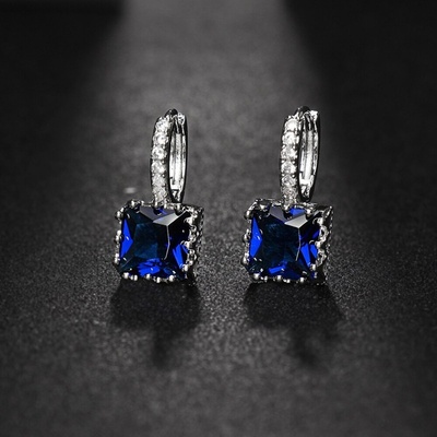 Sisi Jewelry Swarovski Elements Luisa Sapphire E1330 modrá