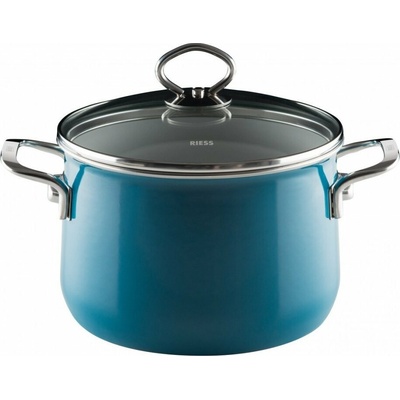 RIESS Vysoký hrnec s poklicí 6,5l 24cm Aquamarin Riess