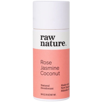Raw Nature Natural Deodorant, натурален дезодорант, роза, жасмин, кокос, 50 гр