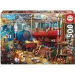 Educa Пъзел-загадка Educa от 500 части - Гара (EDU18481)