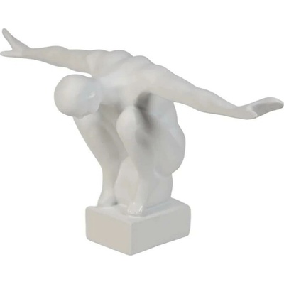 Estilo Home Dekorácia na stôl 20x16x41 cm živica/biela EH0027