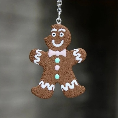 Prosperk Řetízek s přívěskem fimo perníček S3960