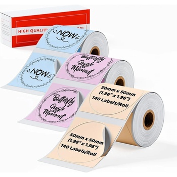 Phomemo Етикети за термопринтер XP-M18-CA, на ролка, асорти, 5 х 5 cm, 140 (3030100034)