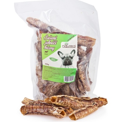 NATURECA jahňacie hrtany sušené lahôdka pre psov 250 g