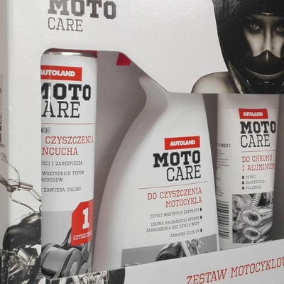 Autoland Motocare - dárková sada pro motorkáře na kompletní čištění a leštění motocyklu – Hledejceny.cz