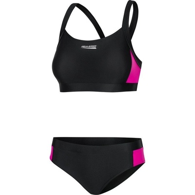 Aqua Speed Plavky Naomi Black/Pink Pattern 19