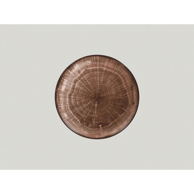 RAK Porcelain Woodart talíř mělký coupe 24 cm tmavě hnědá WDNNPR24OB-12
