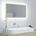 vidaXL LED огледало за баня, дъб сонома, 80x8, 5x37 см, акрил (804927)
