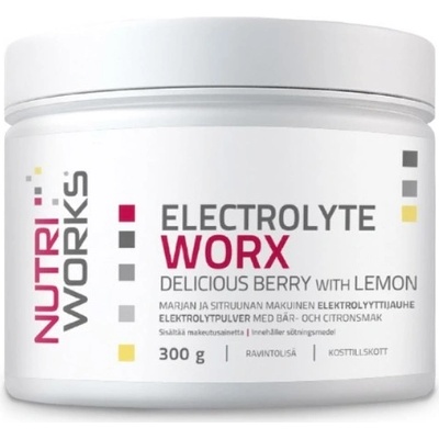 NutriWorks Electrolyte Worx Broskvový čaj 300 g