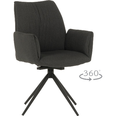 Carmen Трапезен стол como - тъмносив