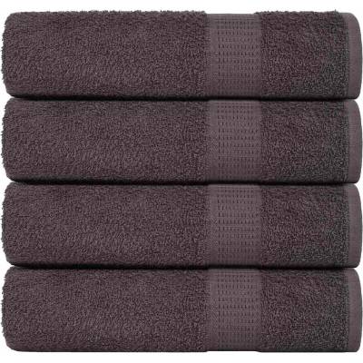 vidaXL Кърпи за ръце FROGN 4 бр. Антрацит 50x100 см 360 г/м2 (136682)