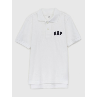 GAP dětské polo tričko s logem bílá
