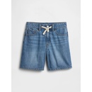 Gap detské džínsové šortky Mid Rise drawstring Modrá