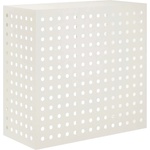 vidaXL Покритие за климатик Бяло 110 x 50 x 105 см Стомана (8014144)