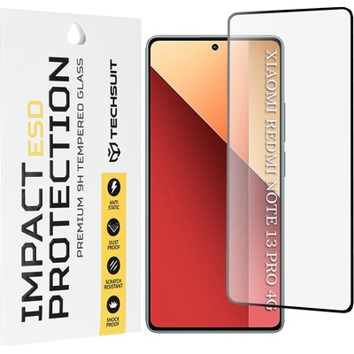 Techsuit Протектор за Xiaomi Redmi Note 13 Pro 4G / Poco M6 Pro 4G - ESD Glass - Черен