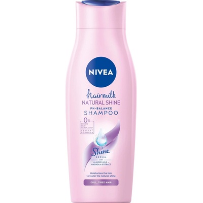 Nivea Hairmilk Natural Shine ošetrujúci šampón 400 ml