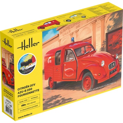 Heller Citroen 2CV AZU-B 250 Fourgonnette STARTER KIT 1/24