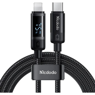 Mcdodo Кабел Mcdodo CA-5210, USB-C към Lightning, 36W, 1.2m, черен (KXG0079510)