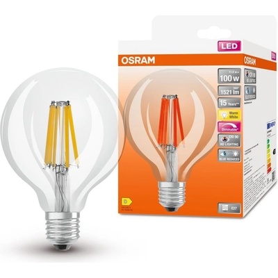 Osram 4058075602953 LED žárovka s redukcí modrého světla E27 11 W SUPERSTAR, teplá bílá