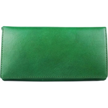 ITALSKÉ Zelená kožená peněženka z Itálie levná R005 verde