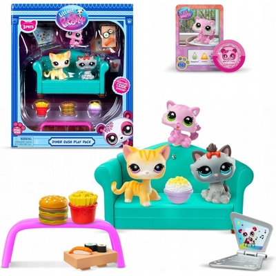 TM Toys Littlest Pet Shop166-168 SET PODVEČERNÍČEK 3 figurky