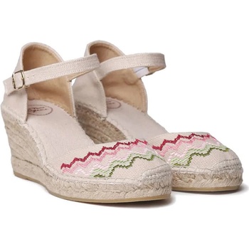 TONI PONS Jessie Wedge Espadrilles - Beige (Off White)