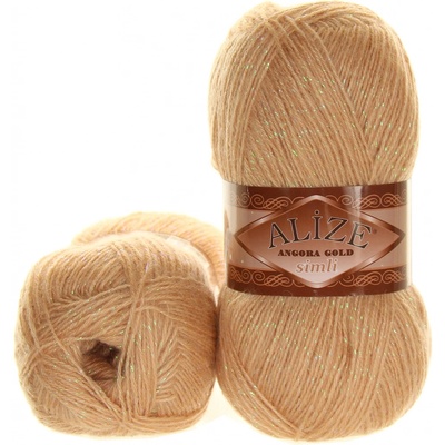 Alize Angora Gold Simli 95 béžová