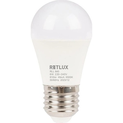 Retlux RLL 640 G45 E27 miniG 6 W DL D RLL 640