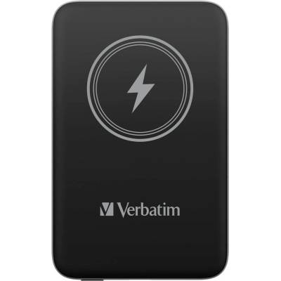 Verbatim MCP-10BK Power Pack 10000 mAh с UBS-C PD 20W / Магнитно безжично зареждане 15W Черен (0023942322450)
