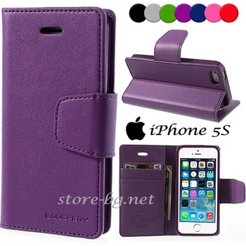 Image 1 of Apple iPhone 5, 5S Magnetic Wallet Кожен Калъф и Протектор
