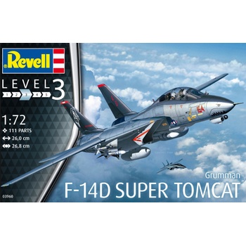 Revell Model Kit Plastic plane 03960 F 14D Super Tomcat 1:72