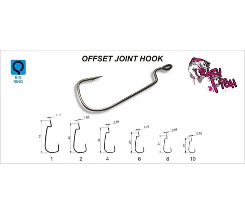 Crazy Fish Offset Joint Hook vel.2 7 ks