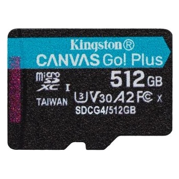 Image 1 of Kingston microSDXC Canvas Go Plus 512GB SDCG4/512GBSP
