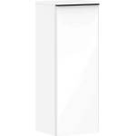Hansgrohe Xelu Q - Страничен шкаф 40x107x35 см, 1 врата, панти отдясно, лъскаво бяло/матово черно 54131670 (54131670)