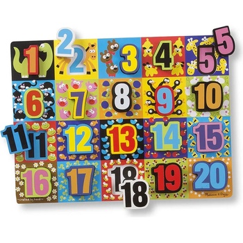 Image 1 of Melissa & Doug Дървен пъзел Melissa and Doug Учим големи числа