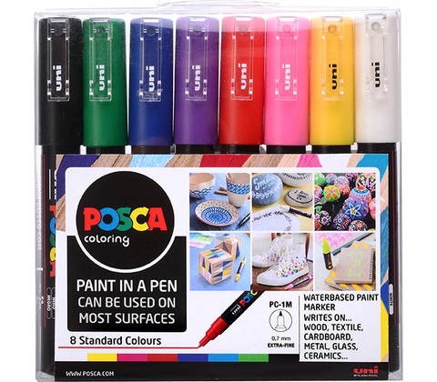 Posca PC-1M 8 ks