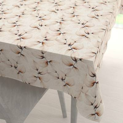 Biante obdélníkový ubrus Elen PM-132 Krémové listy na režném 120x140cm